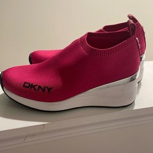 DKNY Hot pink athletic shoes